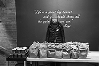 Soup Kitchen : St Luke's Lutheran Church : Hell's Kitchen : Food queues : Food lines : Hell's Kitchen : Streetlife, New York, Photo by Richard Moore